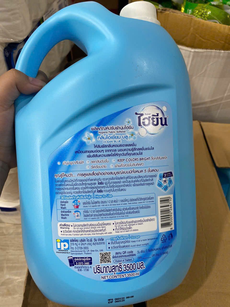 NƯỚC XẢ VẢI HYGIENE SIÊU ĐẬM ĐẶC THÁI LAN CAN 3500ML 